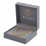 Revere 9ct gold plated curb chain necklace 20 inch, UK version