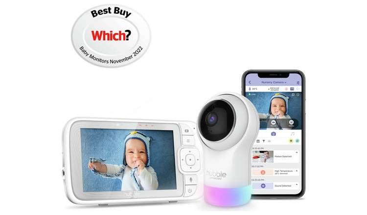 Hubble Nursery Pal Glow+ 5 Smart Video Baby Monitor GOODS Argos