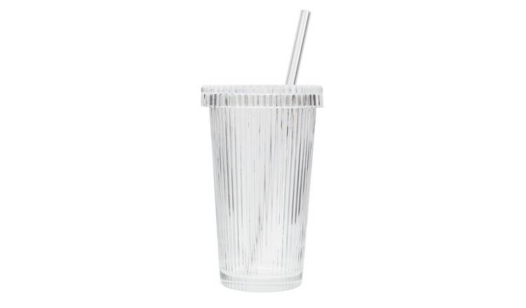 Habitat Ribbed Sipper Glass GOODS Argos