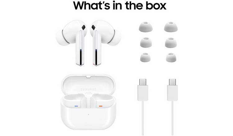Samsung Galaxy Buds3 Pro true wireless earbuds white, UK version