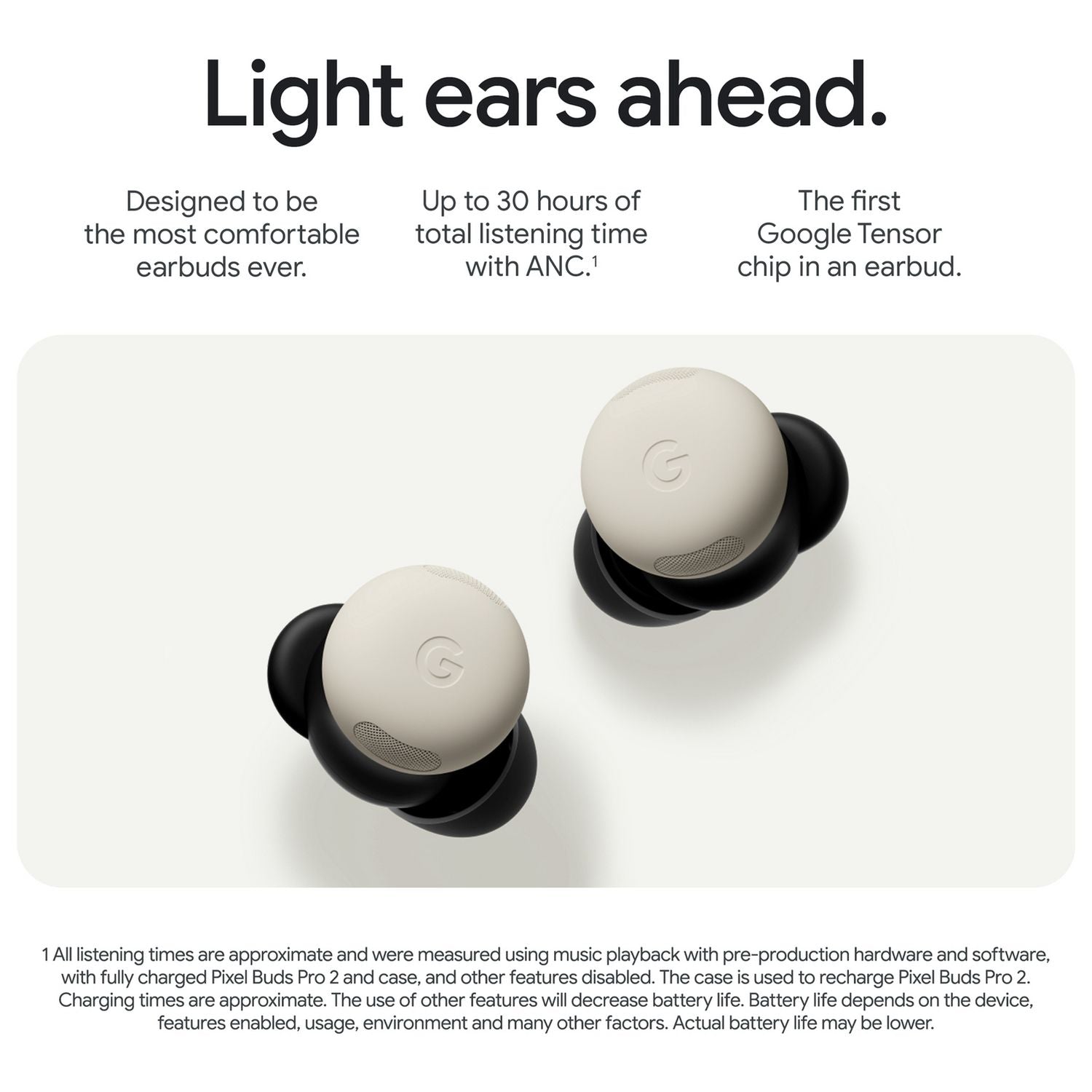 Google Pixel Buds Pro 2 wireless earbuds Porcelain, UK version