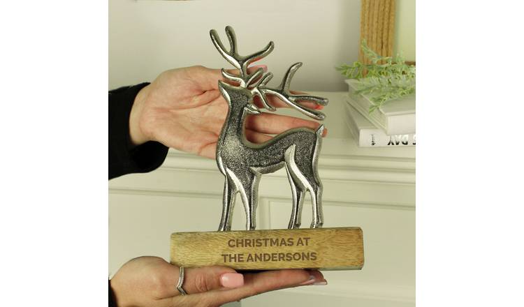 Personalised Message Stag Christmas Ornament GOODS Argos