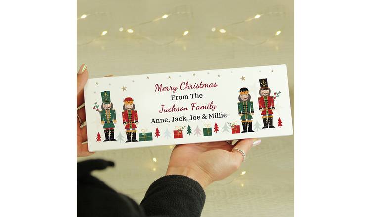 Personalised Message Nutcracker Mantel Christmas Ornament GOODS Argos