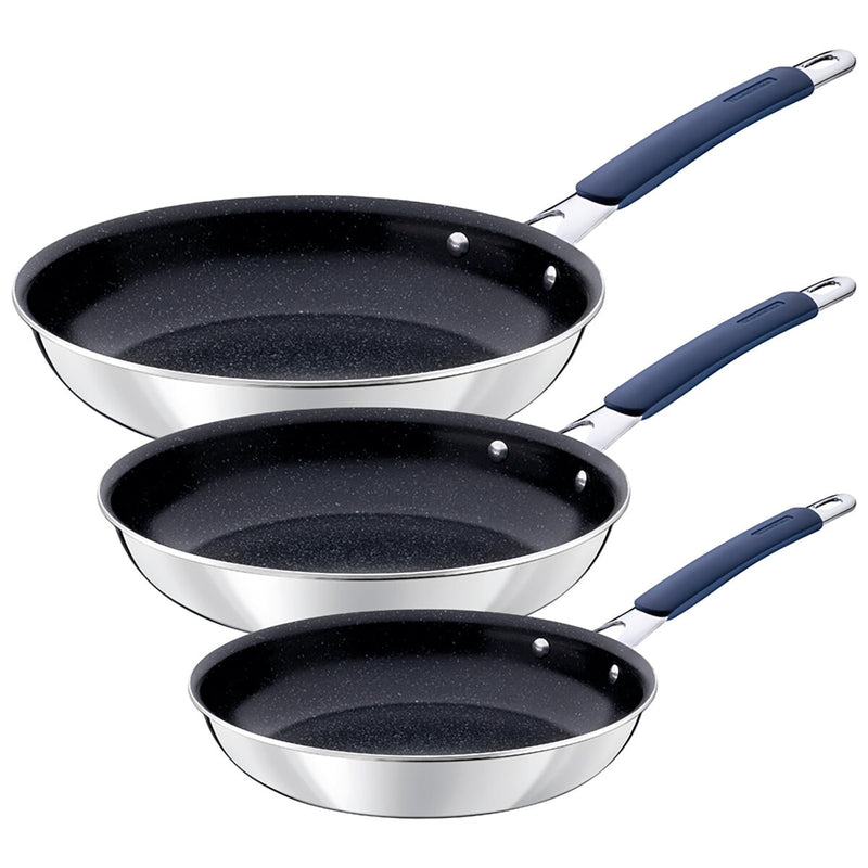 Tramontina ceramic fry pan set 3 piece 20-30cm (British brand)