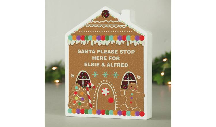 Personalised Message Gingerbread House Christmas Ornament GOODS Argos