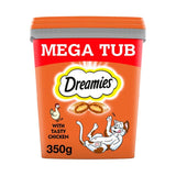 Dreamies Cat Treat Biscuits with Chicken Bulk Mega Tub   350g GOODS M&S   