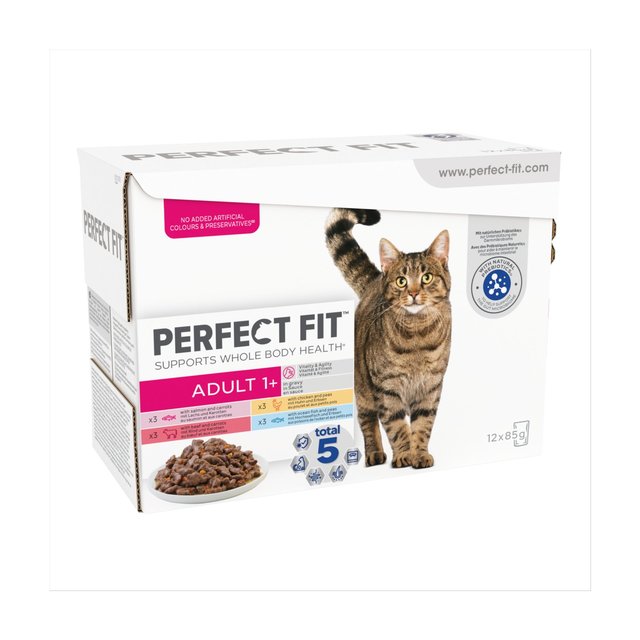 Perfect Fit Advanced Nutrition Adult Cat Food Pouches Mixed in Gravy   12 x 85g GOODS M&S   