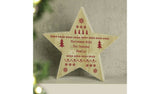 Personalised Message Wooden Star Fairisle Christmas Ornament GOODS Argos