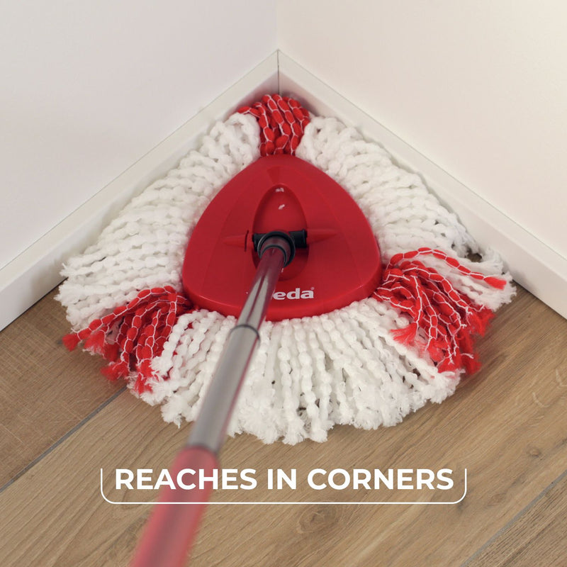 Vileda 2-in-1 microfibre turbo mop head pack of 2, UK version