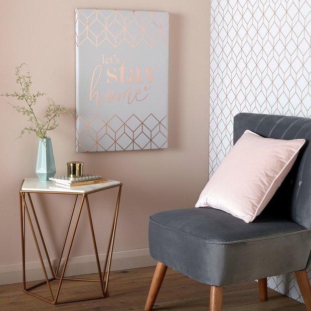 Art for the Home canvas wall art Let's Stay Home 50x70cm - British product