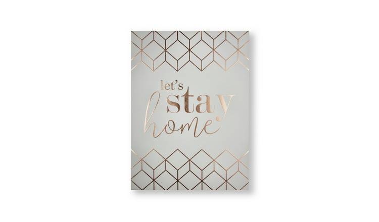 Art for the Home canvas wall art Let's Stay Home 50x70cm - British product