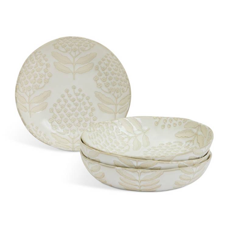 Habitat x Sanderson Bellis pasta bowls 4pk - British product