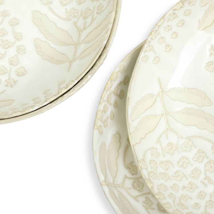 Habitat x Sanderson Bellis pasta bowls 4pk - British product