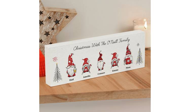 Personalised Message Gonk Mantle Christmas Decoration GOODS Argos