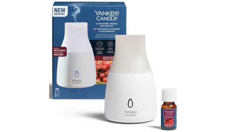 Yankee Candle ultrasonic diffuser kit Black Cherry 10ml, imported from the UK