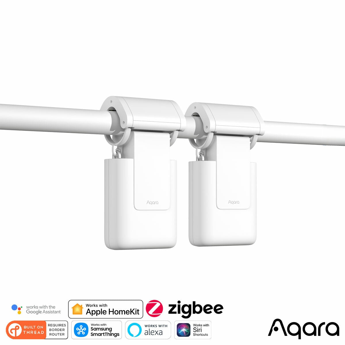 Aqara Curtain Driver E1 rod version 2-pack - British product