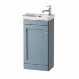Tavistock Ashby blue cloakroom vanity unit with basin, imported from the UK