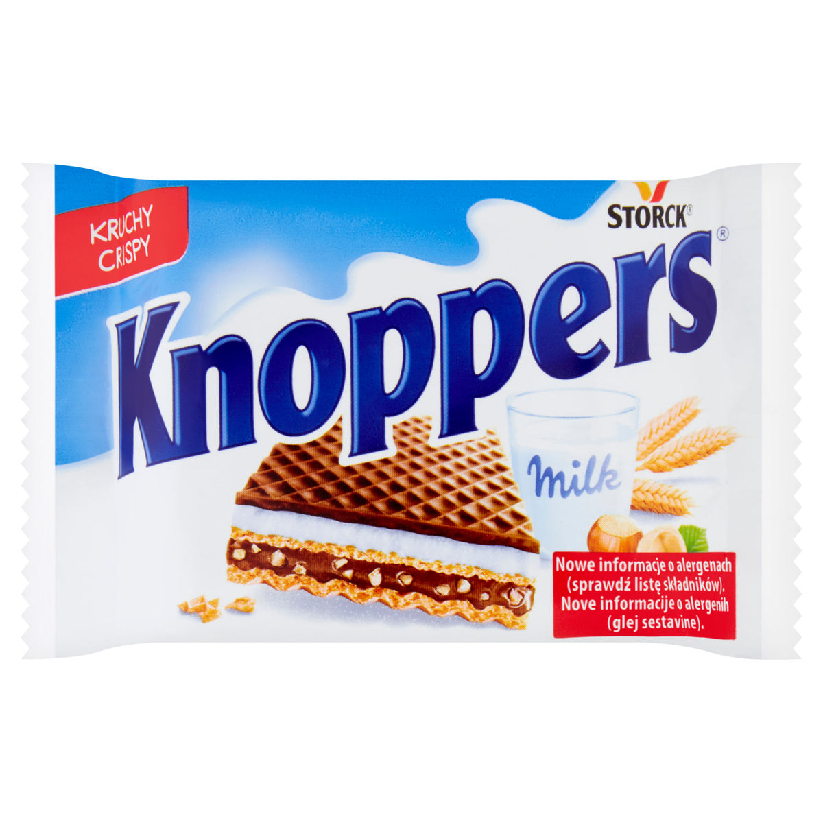Storck Knoppers milk-nut wafer 3-pack 75g - British product
