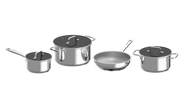 Berghoff Helix 4PC stainless steel cookware set - British product