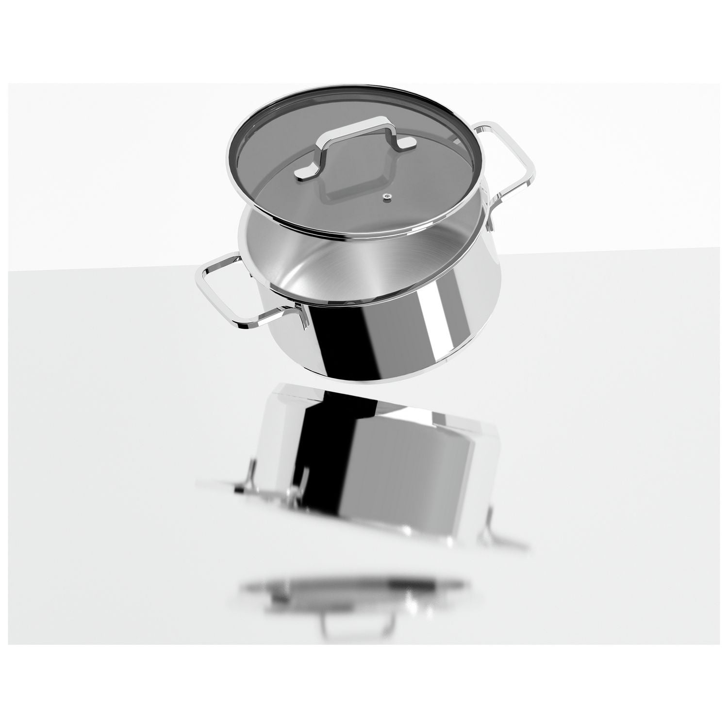 Berghoff Helix 4PC stainless steel cookware set - British product