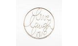 Art for the Home Live Laugh Love metal wall sculpture 40cm, imported from the UK