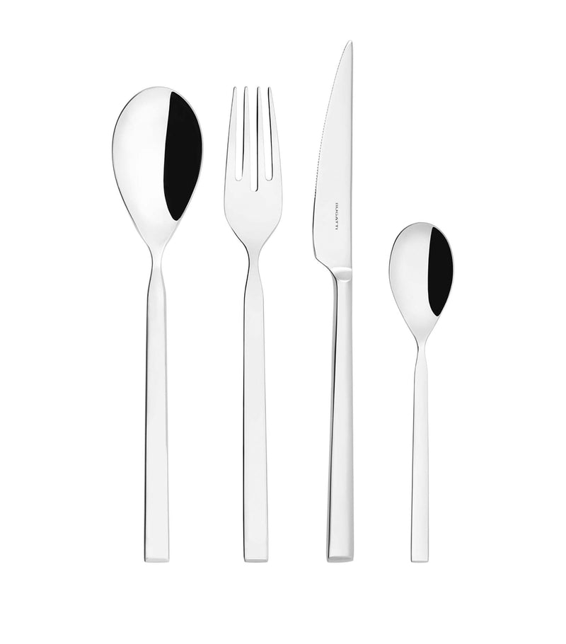 Bugatti Puro stainless steel 24-piece cutlery set - British product