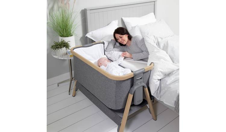 Tutti Bambini CoZee Bedside Crib - Charcoal