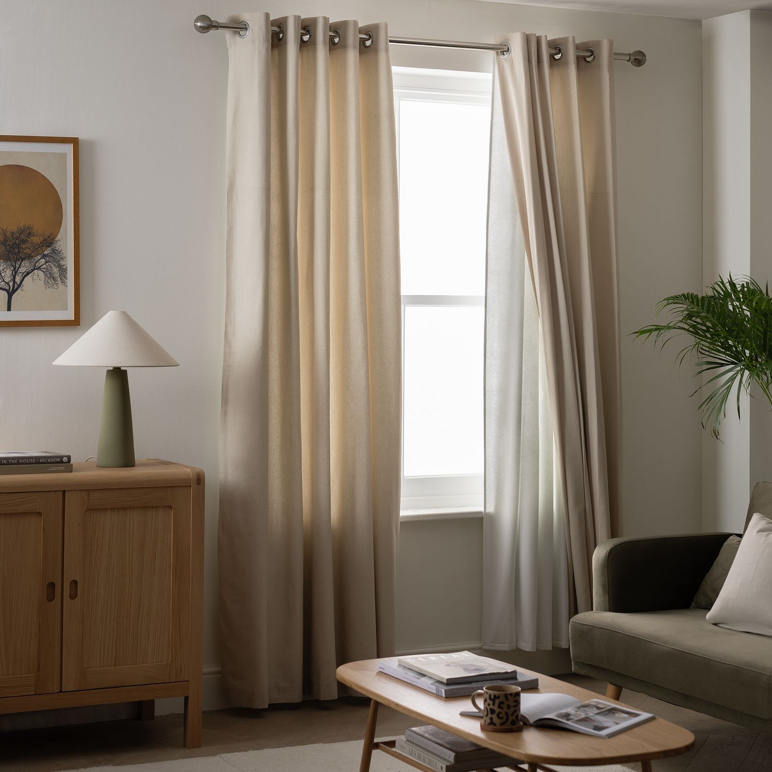 Argos Home Eyelet Curtains White 114x132cm