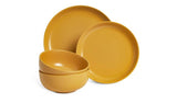 Habitat Matte Glaze 12 Piece Stoneware Dinner Set - Mustard GOODS Argos