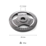 Phoenix Fitness 10kg weight plate 2 inch - British product