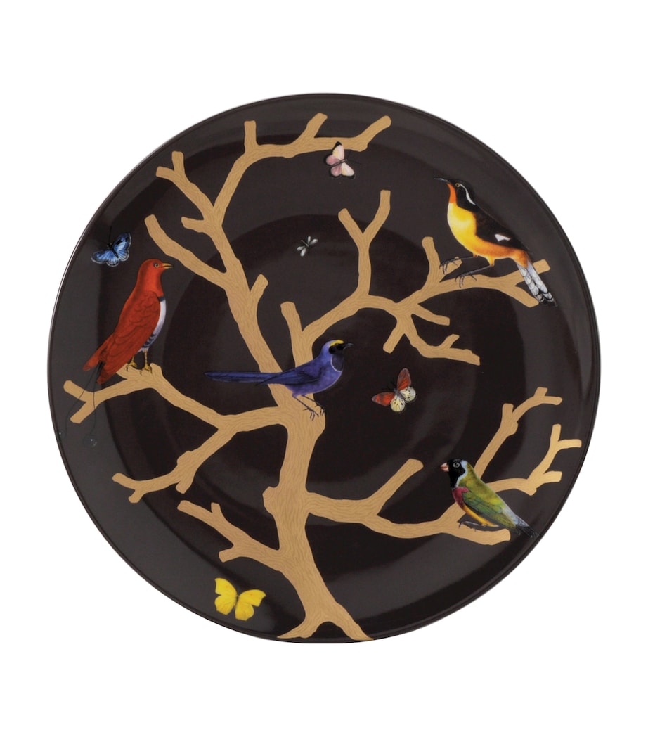 Bernardaud dinner plate with bird design, 36cm diameter - British product