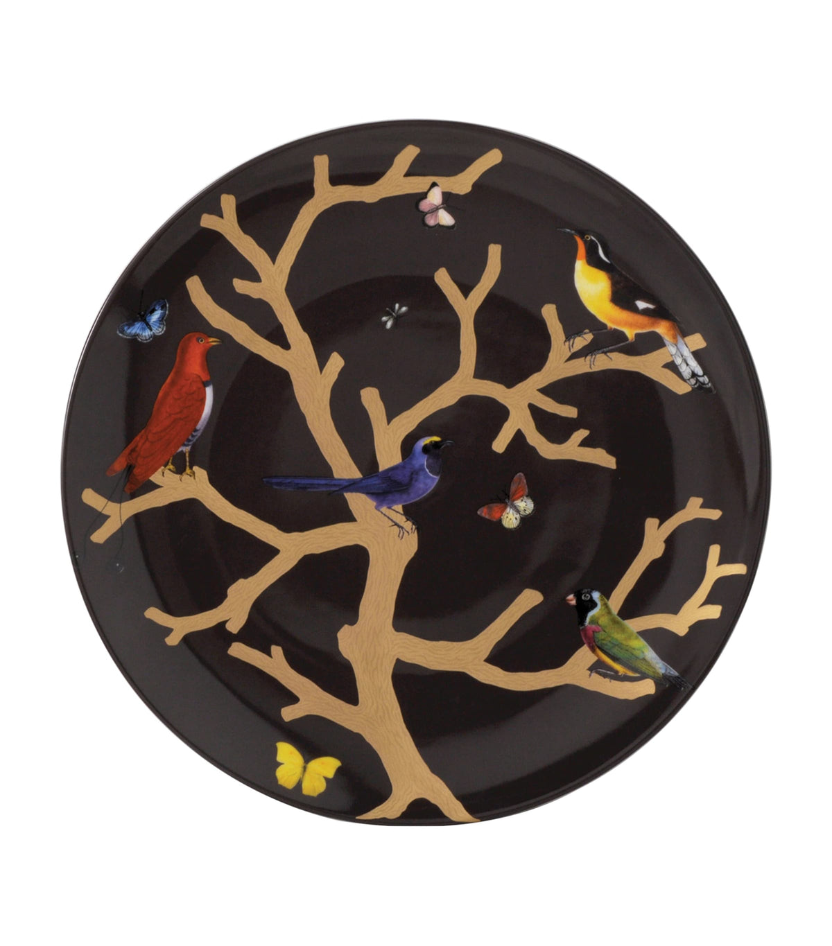 Bernardaud dinner plate with bird design, 36cm diameter - British product
