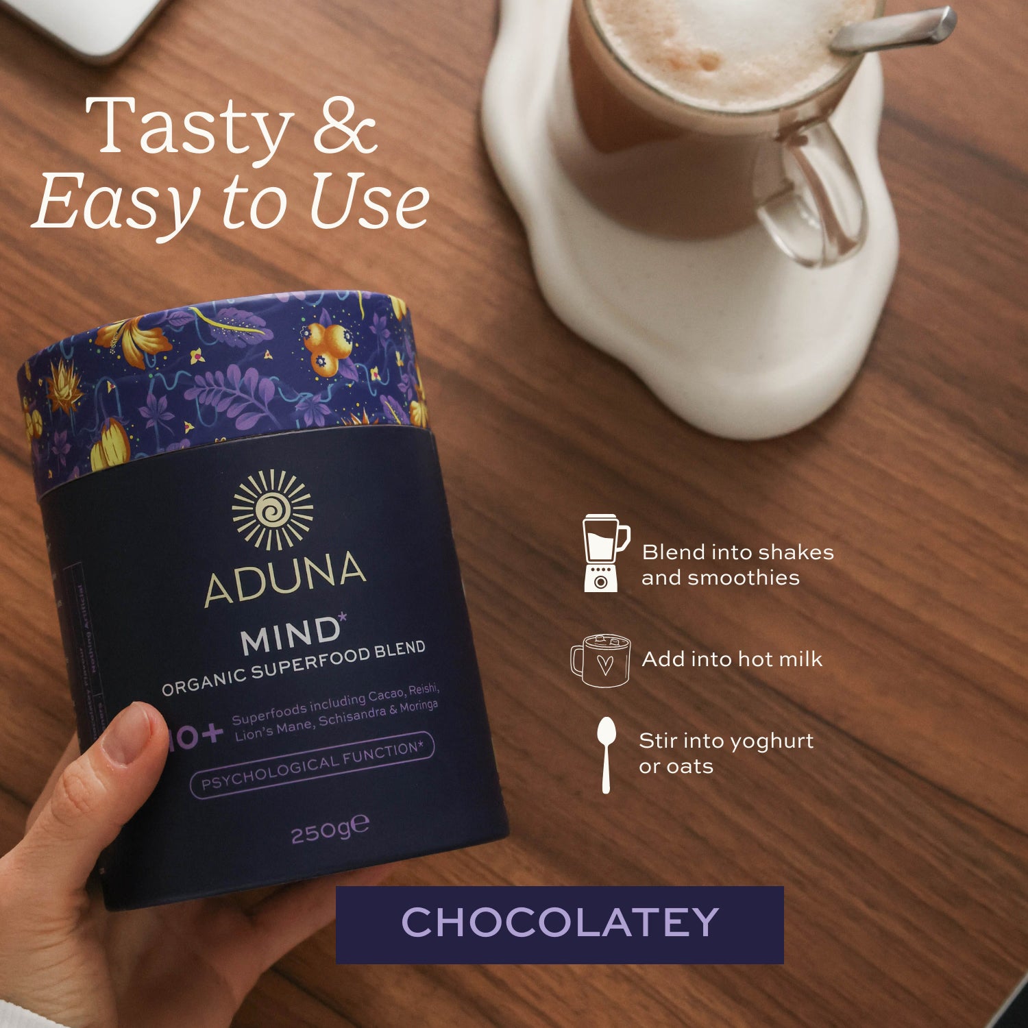 Aduna Mind Organic Superfood Blend 250g - British product