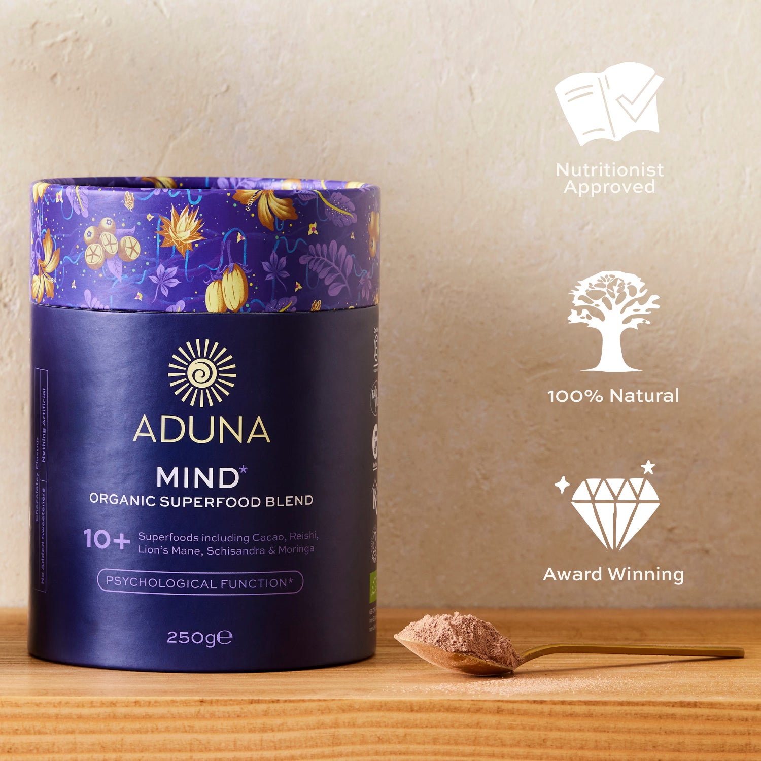 Aduna Mind Organic Superfood Blend 250g - British product