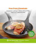 Tower grey 2 piece frying pan set 20cm 28cm (British brand)