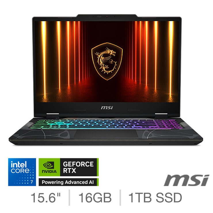 MSI Cyborg 15 black gaming laptop 15.6 inch, UK version