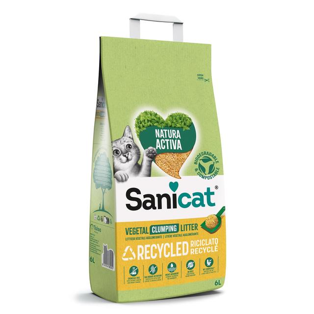 Sanicat Clumping Corn Cat Litter   6L GOODS M&S   