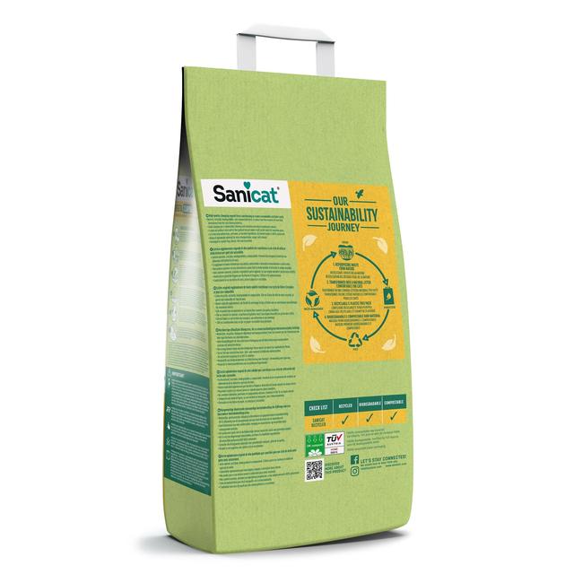 Sanicat Clumping Corn Cat Litter   6L GOODS M&S   