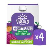 Piccolo Purple Organic Fruit & Veg Smoothie Pouches 6 mths+ Multipack   4 x 90g GOODS M&S   