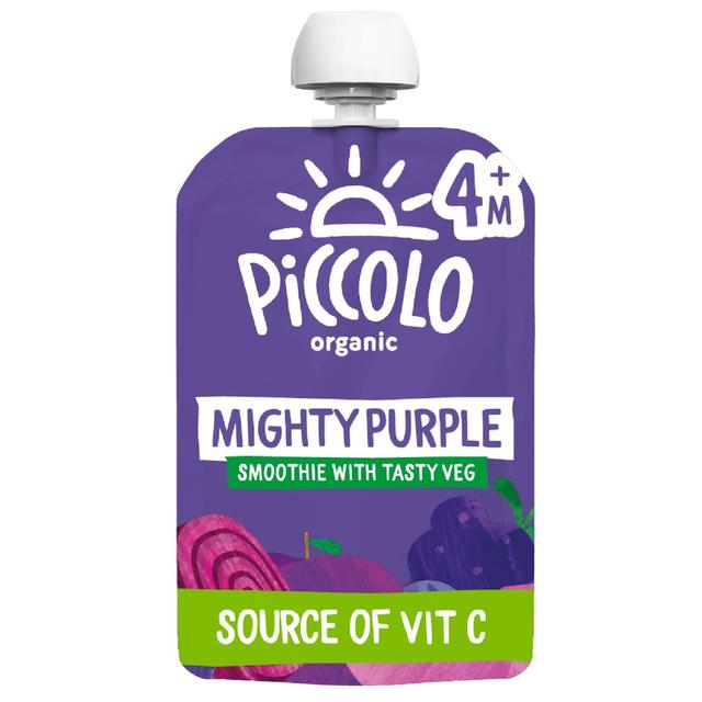 Piccolo Purple Organic Fruit & Veg Smoothie Pouches 6 mths+ Multipack   4 x 90g GOODS M&S   