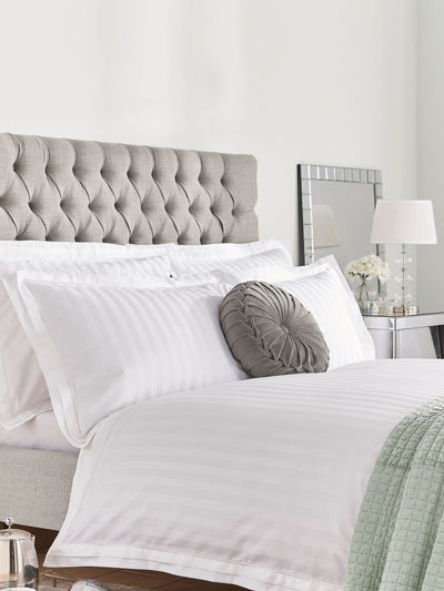 Next Laura Ashley Shalford White 100% Cotton Duvet Cover and Pillowcase Set- Buy online at McGrocer