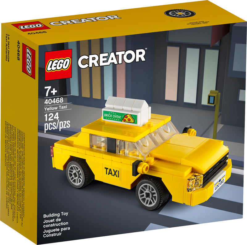 LEGO Yellow Taxi building set 124 Pieces (British brand)