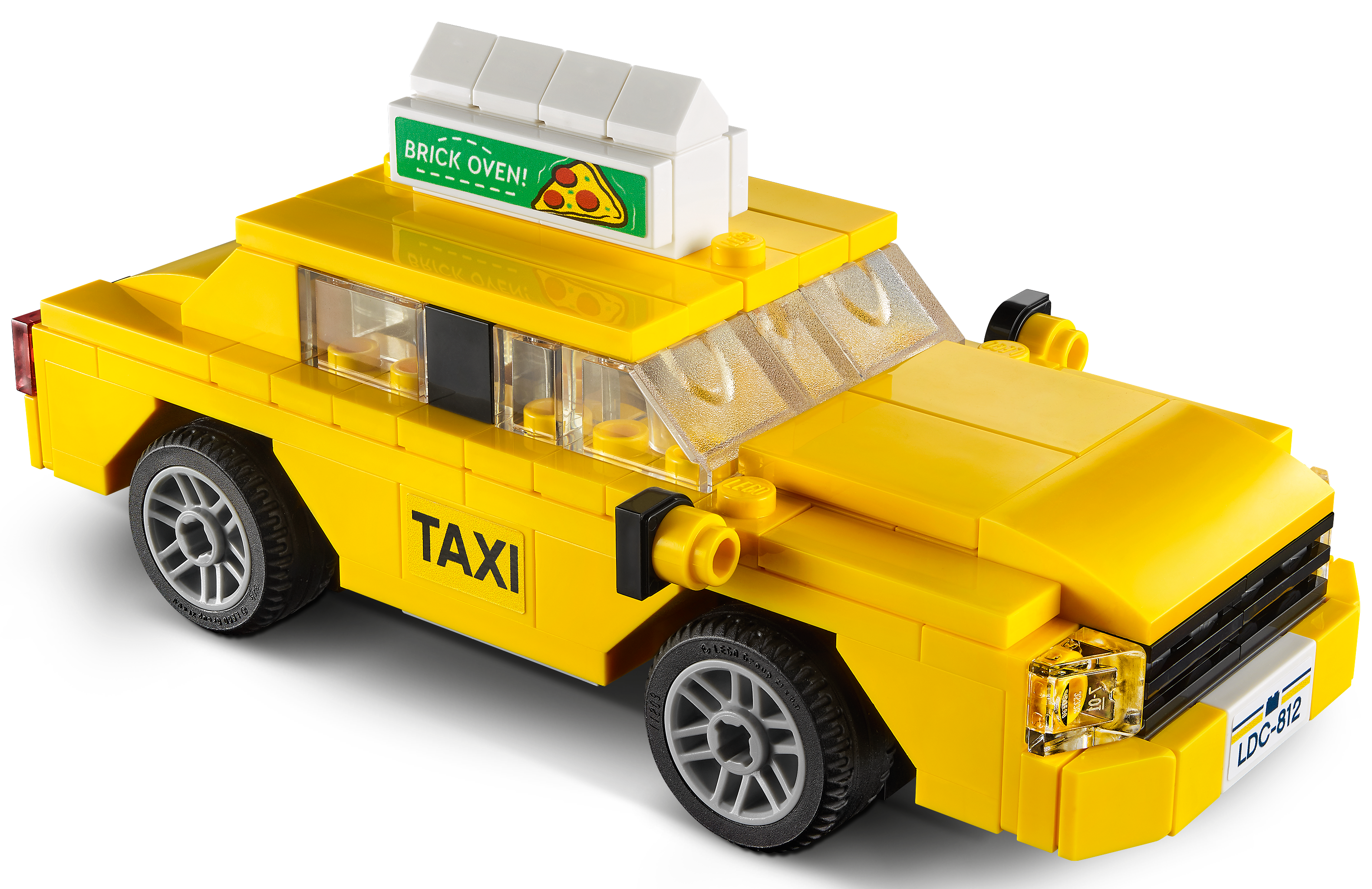 LEGO Yellow Taxi building set 124 Pieces (British brand)