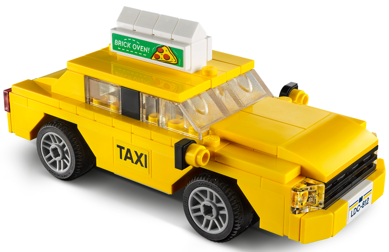 LEGO Yellow Taxi building set 124 Pieces (British brand)