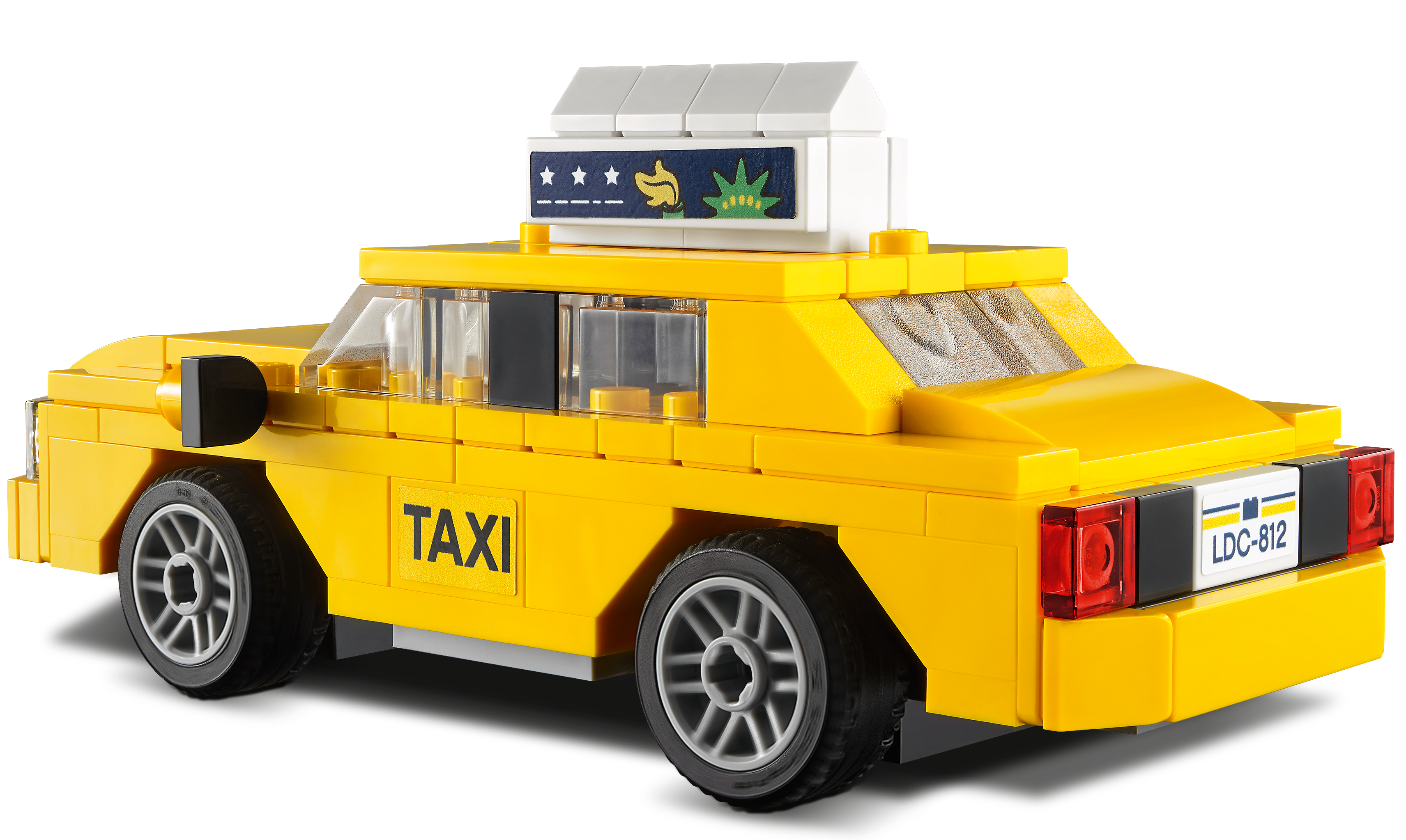 LEGO Yellow Taxi building set 124 Pieces (British brand)