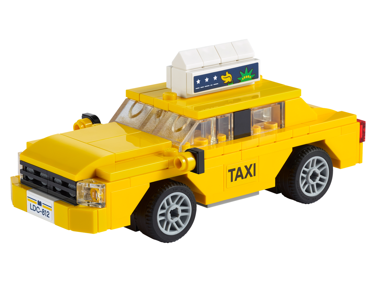 LEGO Yellow Taxi building set 124 Pieces (British brand)
