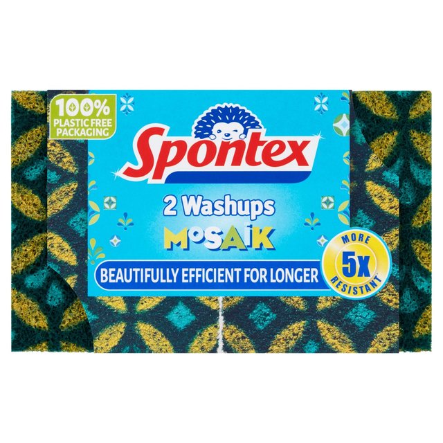 Spontex Washups Mosaik    2 per pack GOODS M&S   