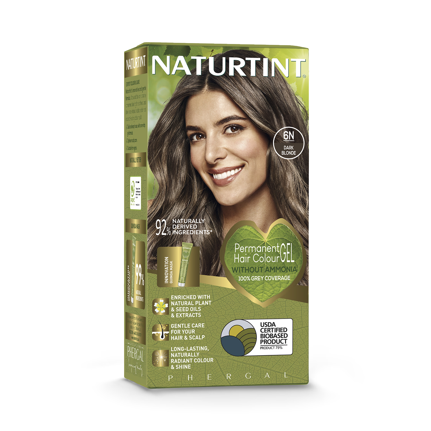 Naturtint permanent hair colour 6N dark blonde (British brand)