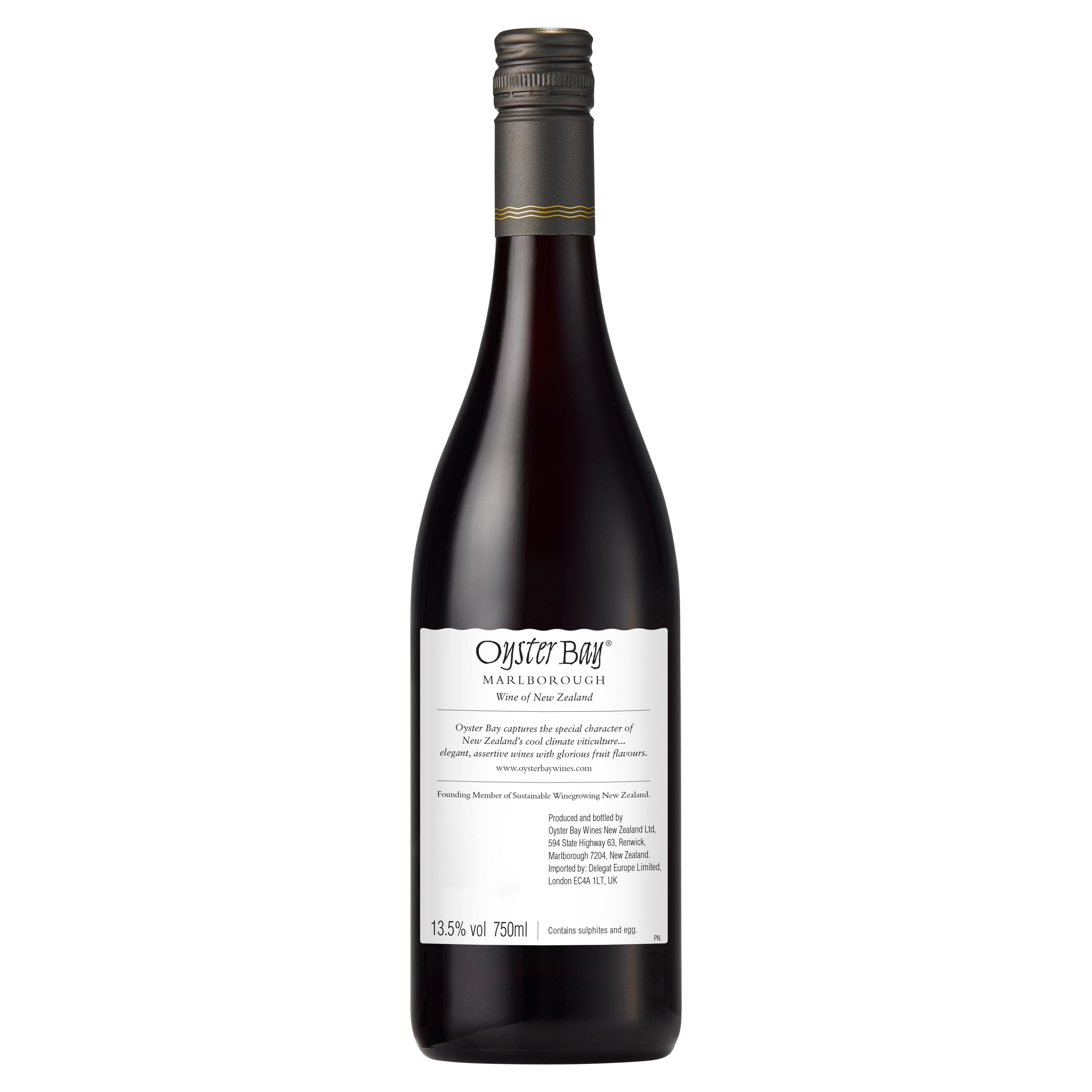 Oyster Bay Pinot Noir red wine 75cl, UK version