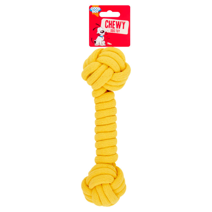 Good Boy Chewy Dog Toy Rope Dumbbell GOODS ASDA   